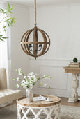 Arcadia Round Distressed Coffee