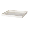 Mimosa Rectangle Tray White/Gold