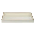 Mimosa Rectangle Tray White/Gold