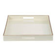Mimosa Rectangle Tray White/Gold