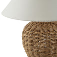 Amaya Weave Table Lamp Natural. Close up of shade.