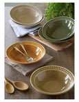 Portmeirion Botanic Garden Harmony - 23cm Pasta Bowl Moss (S/4)