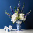 Spode Blue Italian - 26cm Hexagonal Vase