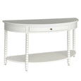 Camille Bobbin Curved Console White