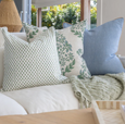 Devon Dots Green Medium Cushion 50cm