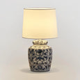 Dynasty Table Lamp & Shade with bulb on