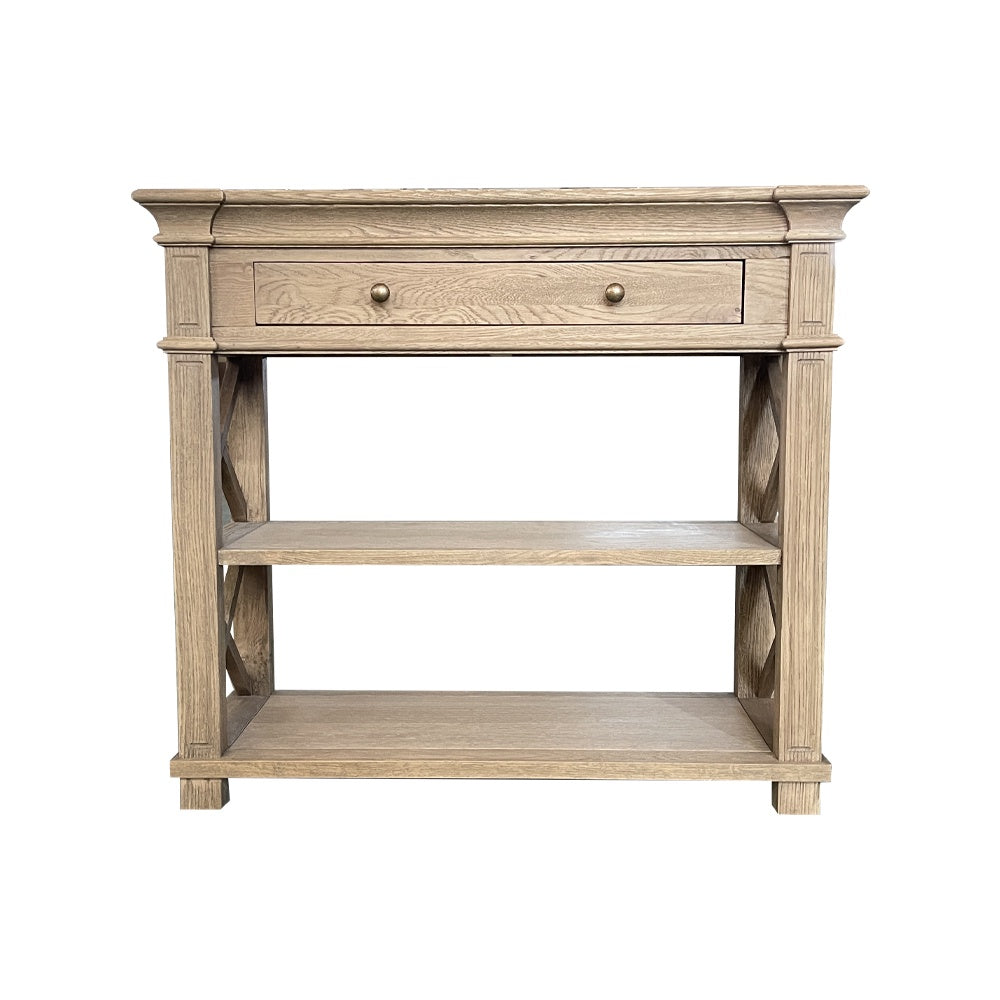 Bridgehampton Console Weathered Oak Small