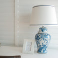 Fonte Marble Frame 4 x 6" with blue and white ceramic lamp