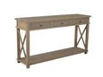 Long Island Console Weathered Oak 150cm