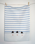 Ocean Oystercatchers Tea Towel