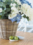 Rattan Basket with Lining Natural