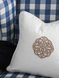 Celtic Knot Lounge Cushion White