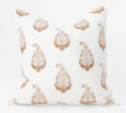 Devon Paisley Embroidery Mustard Lounge Cushion 55cm