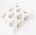 Devon Paisley Embroidery Mustard Lounge Cushion 55cm