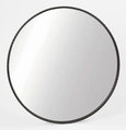 Palais Round Mirror Large Black