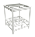 Havana Rattan Side Table White