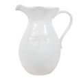 Dragonfly Stoneware White Jug Large