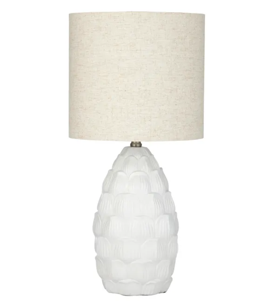 Rankin Lamp White/Natural 64cm