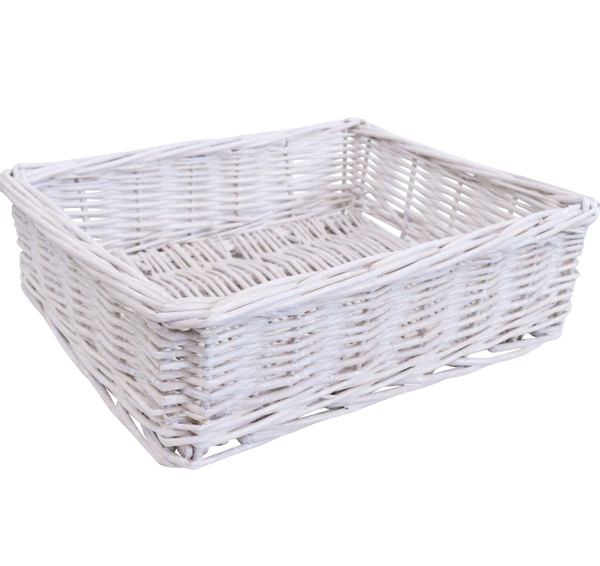Utility Trey Medium White Hamper