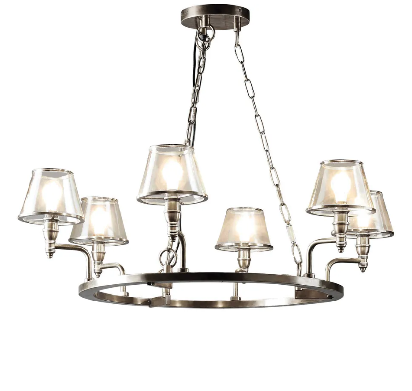 Sienna Chandelier Antique Silver