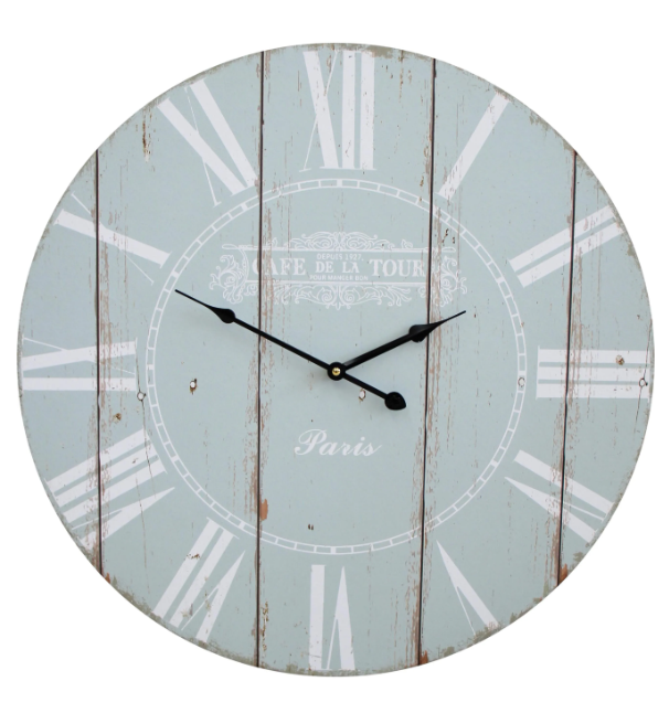 Cafe Clock Sage 58cm