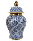 Ginger Jar Mosaic with Gold Trim
