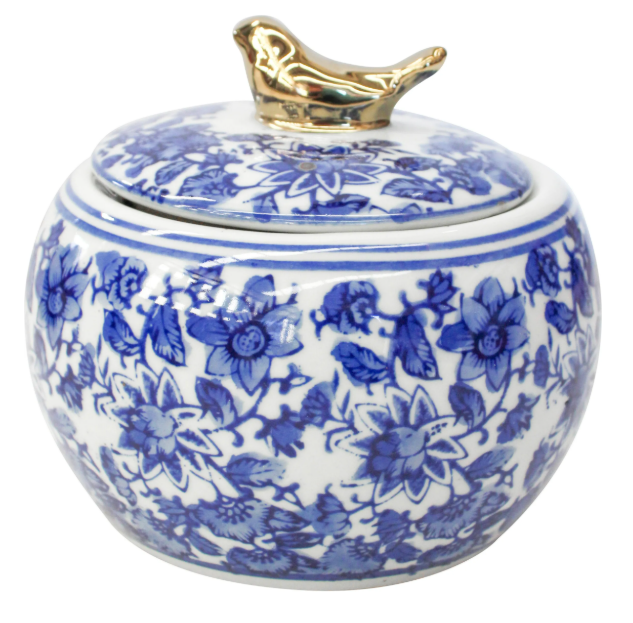 Jar Gold Bird