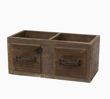 2 Part Organizer with Faux Drawers