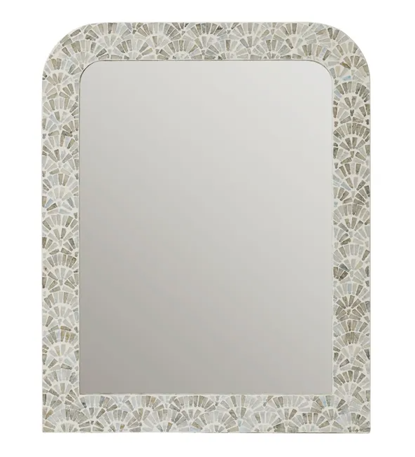 Aria Arch Inlay Mirror Blue