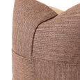 Outdoor Raffia Squares Chocolate Lounge Cushion