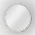Bobbin Round Mirror White 90cm