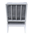 Bobbin White Armchair Duck Egg Linen