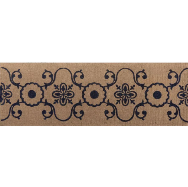 French Elegance Doormat Long made from natural coir fibre, classic and durable design for wide doorways and outdoor undercovered areas.