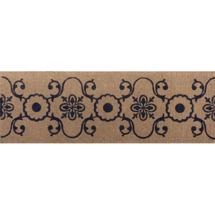 French Elegance Doormat Long made from natural coir fibre, classic and durable design for wide doorways and outdoor undercovered areas.