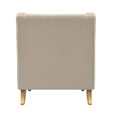 Bondi Hamptons Armchair Natural With White Piping