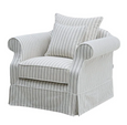 Avalon Hamptons Armchair Stone Stripe