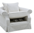 Avalon Hamptons Armchair Stone Stripe