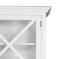 Sorrento Large Glass Door Hamptons Cabinet White