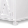 Sorrento Large Glass Door Hamptons Cabinet White