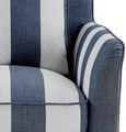 Noosa Hamptons Armchair Denim/Cream Stripe
