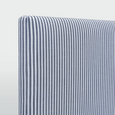Newport Bedhead Queen White & Blue Pin stripe