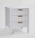 Santorini Bedside 3 Drawers White