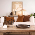 Huntley Leather & Brass Table Lamp