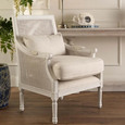 Hicks White Armchair