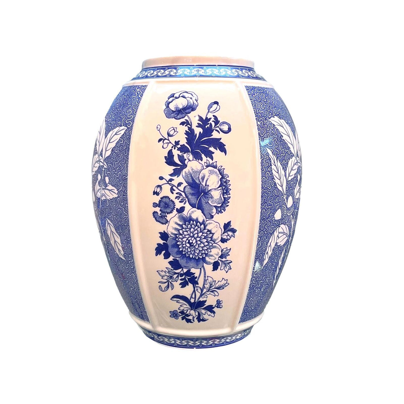 Spode Blue Italian Archive British Flowers Vase