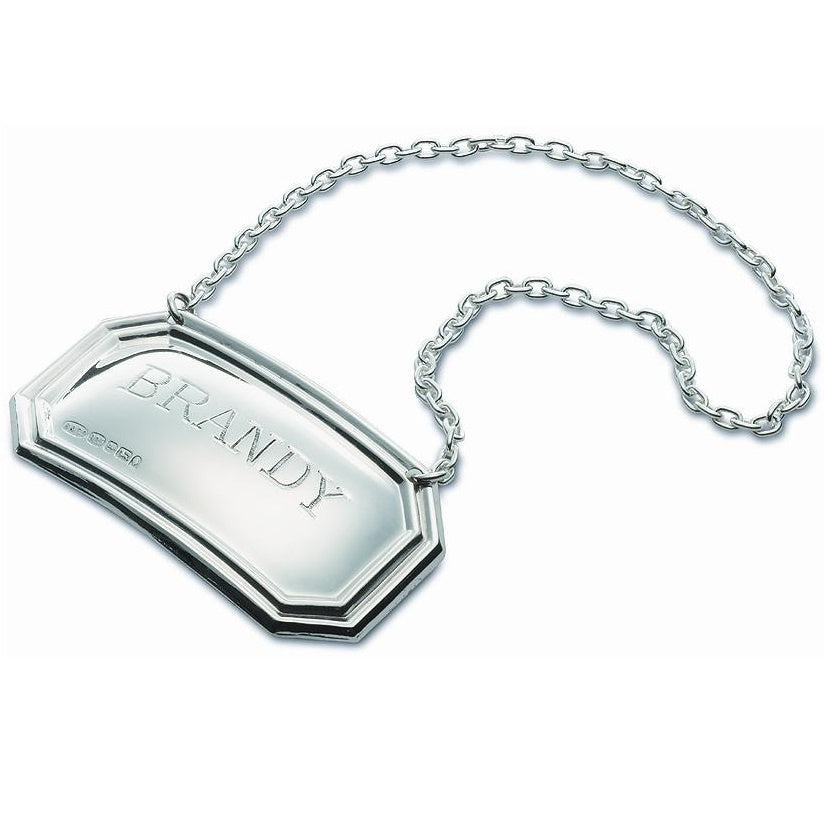English Hallmarked Sterling Silver Reed Edge Brandy