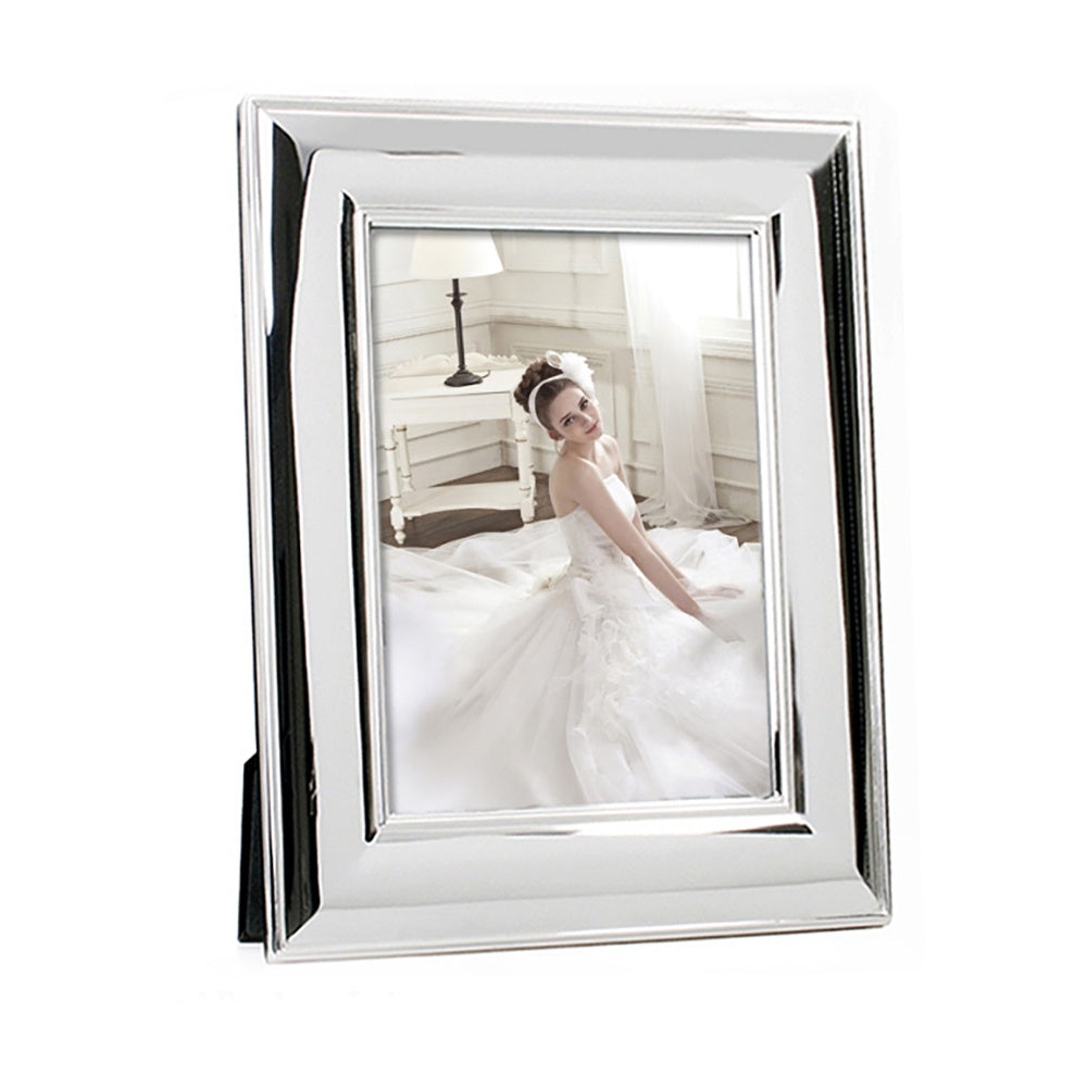 Silver Plated Wide Plain Photo Frame 20cm x 25cm