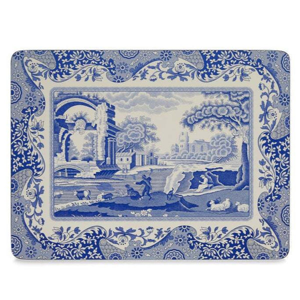 Pimpernel Blue Italian - 30.5x23cm/12x9" Regular Placemats (Set/6)