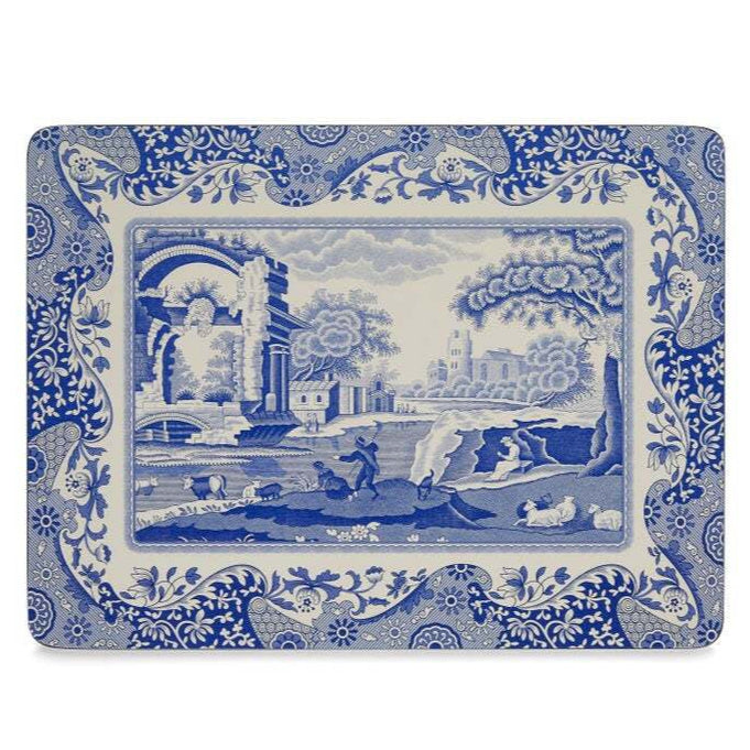 Pimpernel Blue Italian - 30.5x23cm/12x9" Regular Placemats (Set/6)
