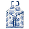 Pimpernel Blue Italian - 70x95cm/27.5x37.5" Cotton Drill Apron
